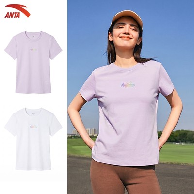 Áo phông nữ Thời trang thể thao Anta Áo Thun Nữ Ngắn Tay A-Chill touch 1626B7136