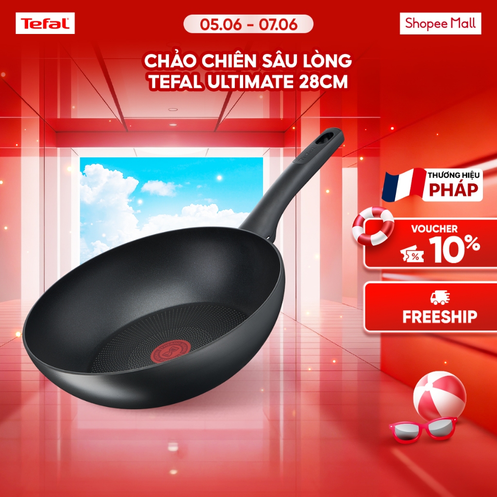 Chảo chiên sâu lồng Tefal Ultimate 28cm