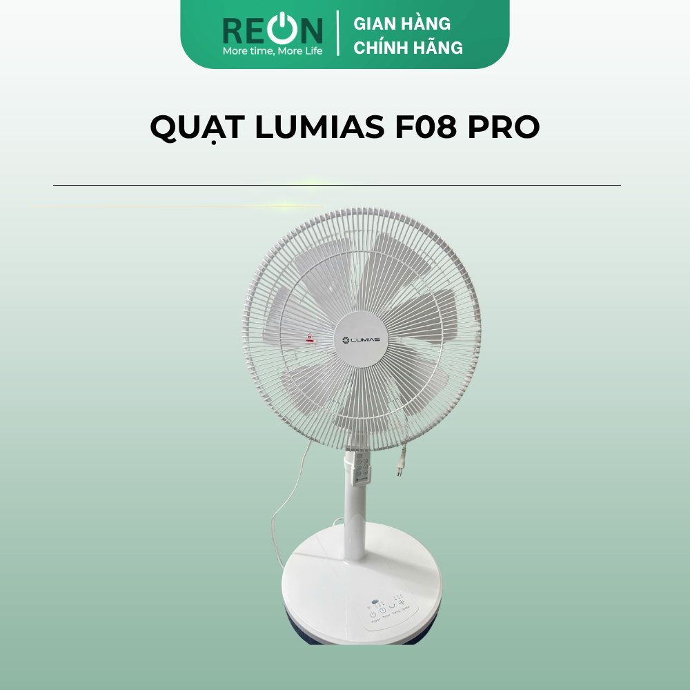 Quạt Cây Thông Minh Lumias F08 Pro Chính Hãng 7 Cánh Điều Khiển App DC Inverter Êm Ái