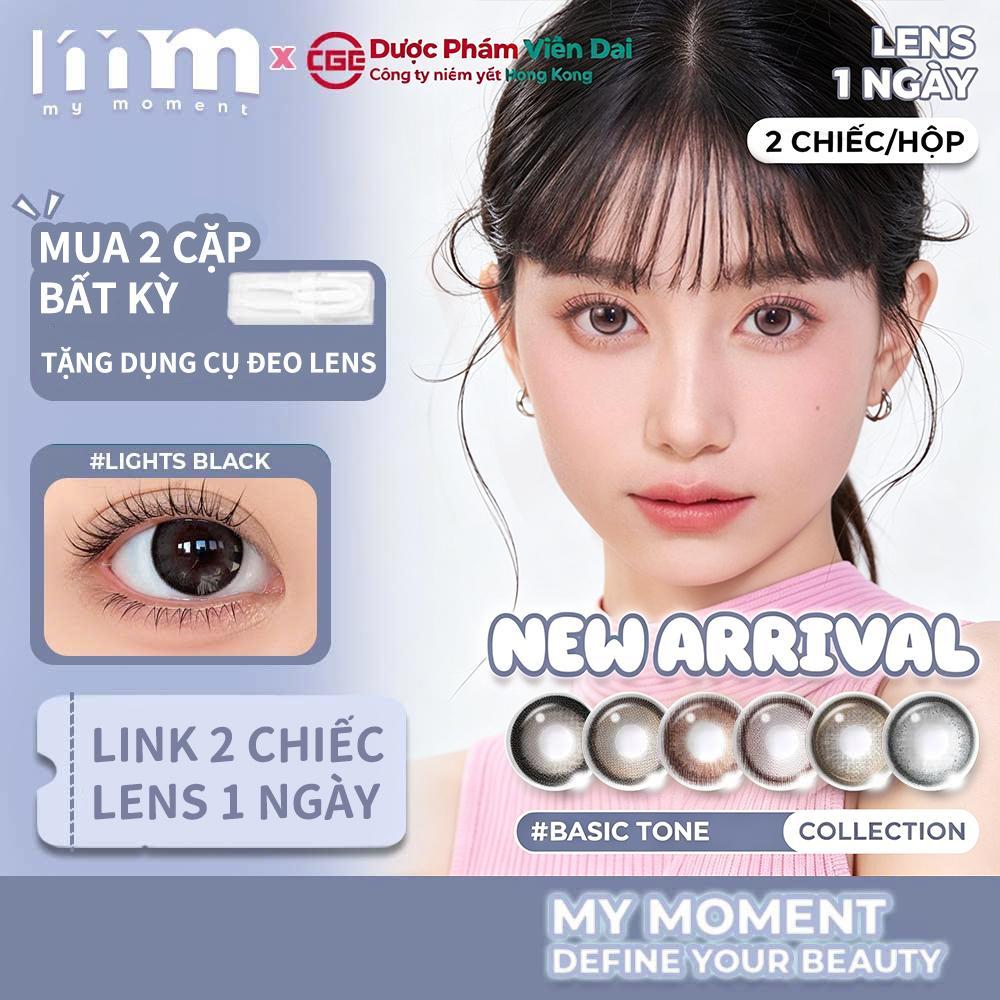 【2 CHIẾC】【MM kính áp tròng màu loại 1 ngày】 MMLENS My Moment Get Some Nature màu xanh nâu đen xám hồ