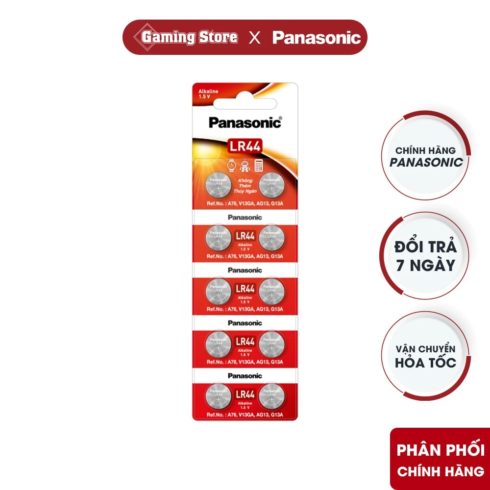 Pin Panasonic LR44 / A76 -  Hàng Chính Hãng Gaming store HCM