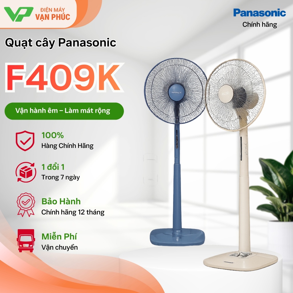 Quạt cây Panasonic F409K - Chính hãng bảo hành 12 tháng
