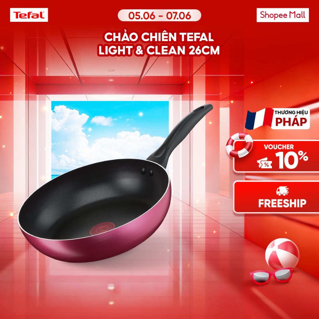 Chảo chiên Tefal Light & Clean 26cm