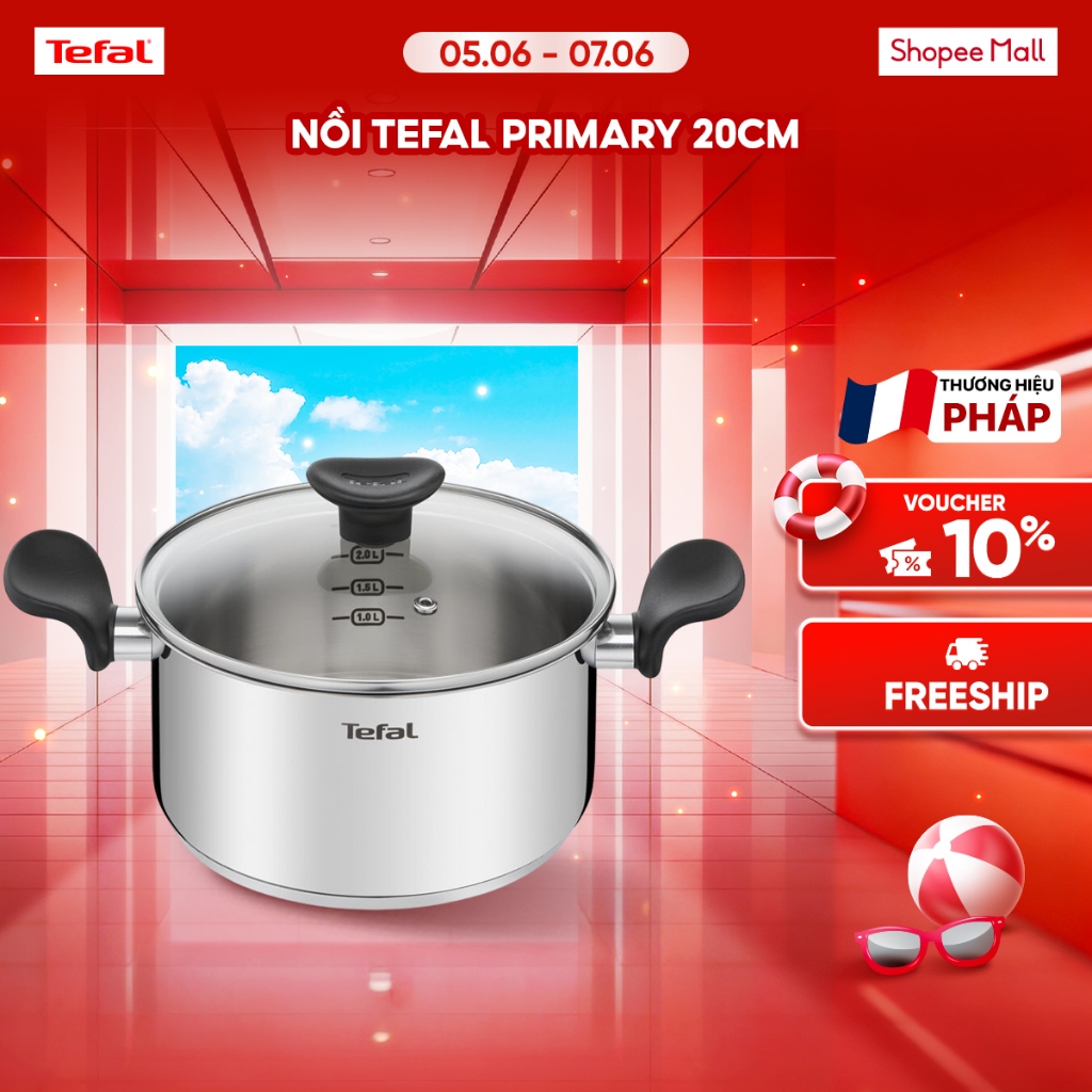 Nồi inox đáy từ Tefal Primary 20cm, 3L