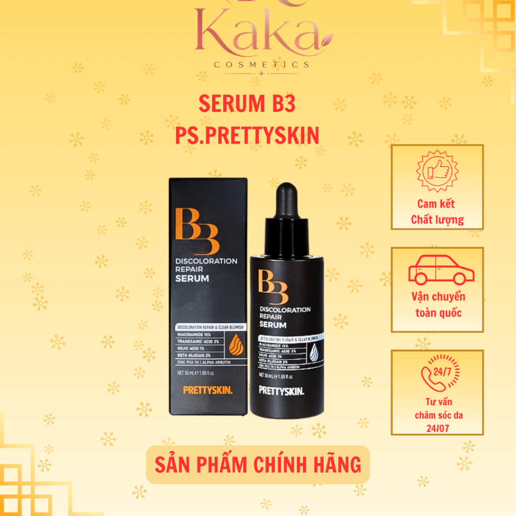 Tinh Chất B3 Discoloration Repair Serum Prettyskin