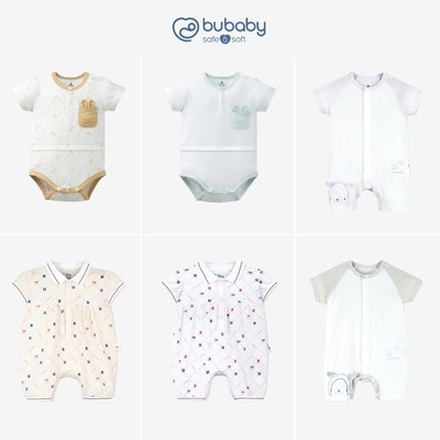 Body đùi ngắn tay Bubaby cho bé sơ sinh đến 1 tuổi