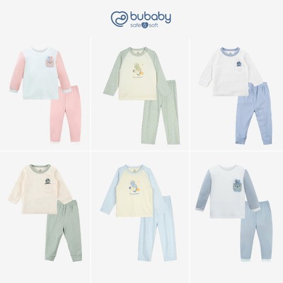 Bộ quần áo dài tay Bubaby cho bé từ 6 tháng đến 5 tuổi