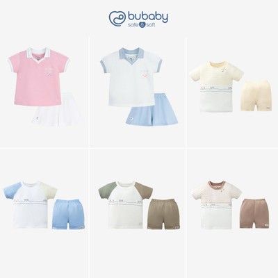 Bộ quần áo ngắn tay Bubaby cho bé từ 6 tháng đến 5 tuổi