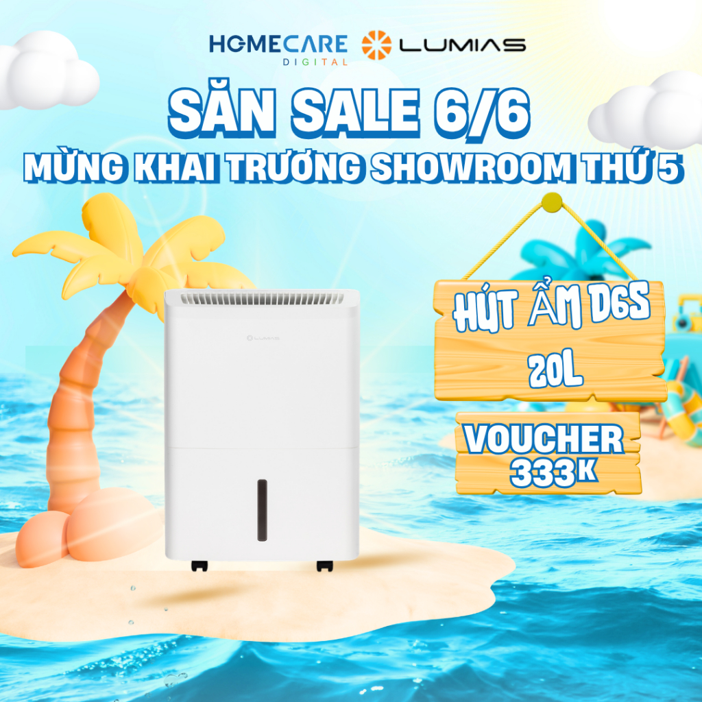 Máy Hút Ẩm-D6S-20L-Lumias