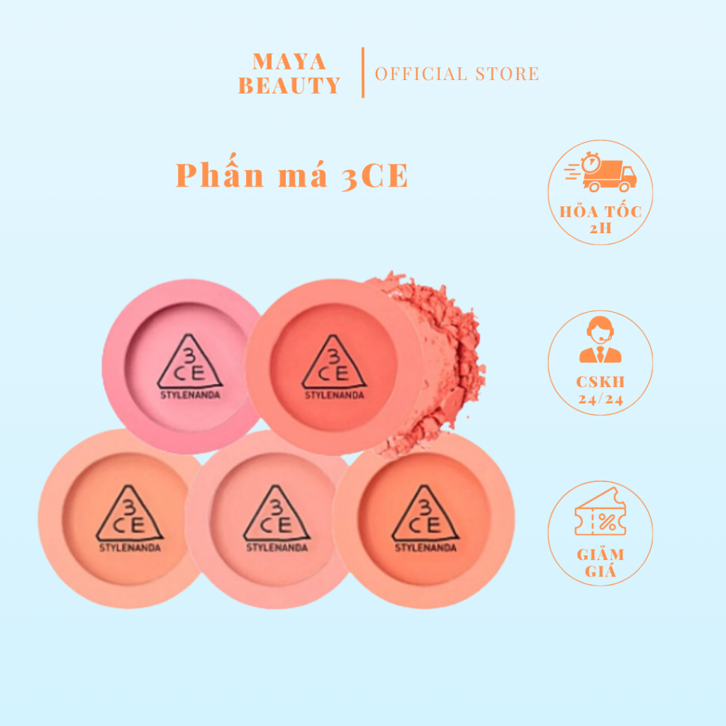 Phấn Má Hồng 3CE MOOD RECIPE FACE BLUSH Phấn Má 3CE - Maya.Beauty