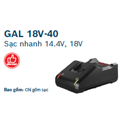 Sạc pin GAL 18V-40 14.4V/ 18V Bosch