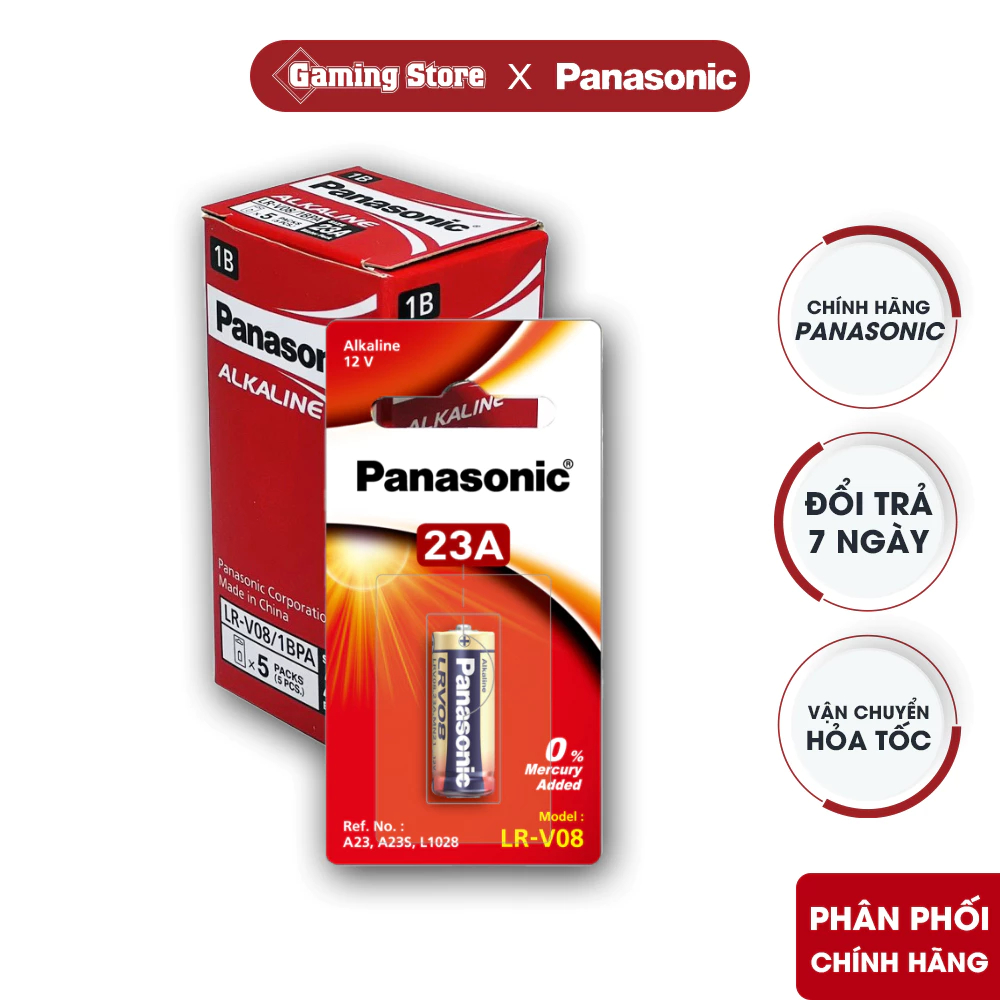 Pin Panasonic 23A (LR-V08 /1BPA / A23) - Hàng Chính Hãng