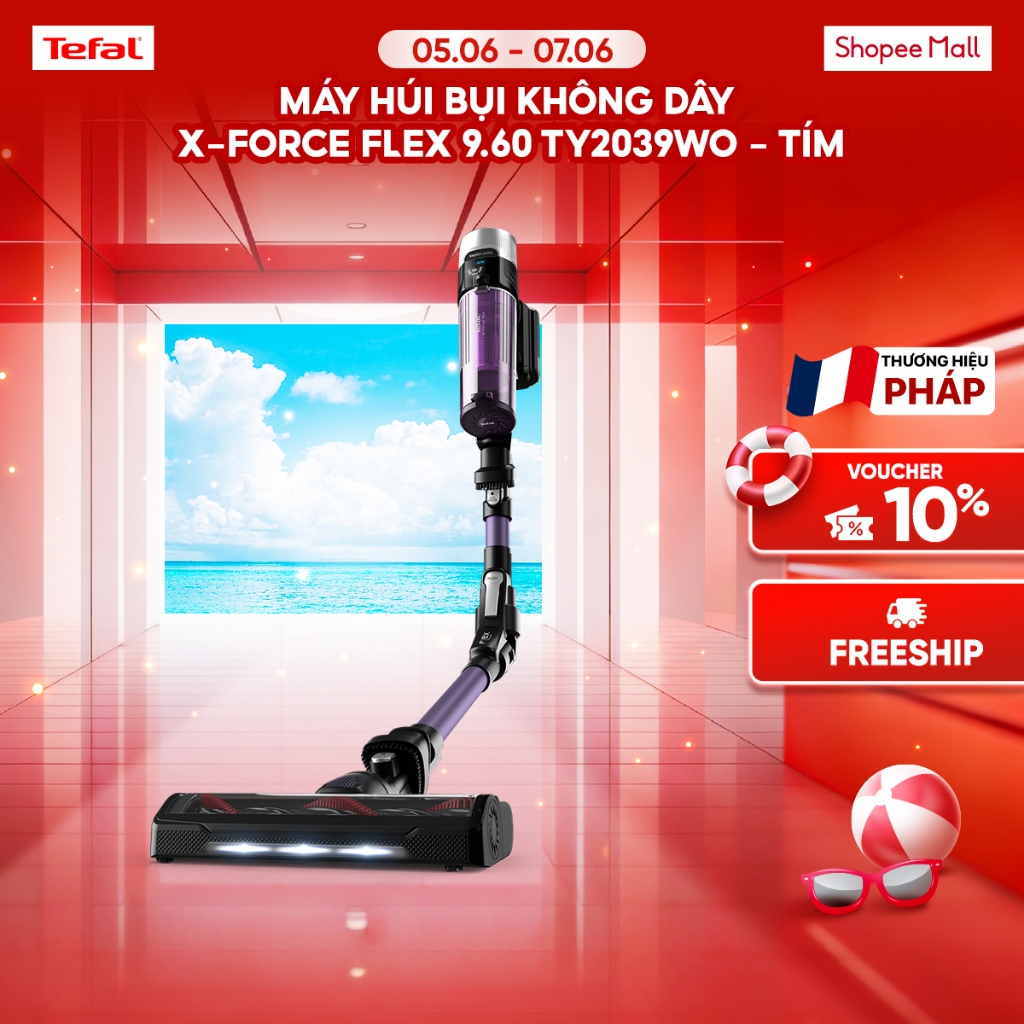 Máy hút bụi không dây X-force Flex 9.60 TY2039WO - Tím