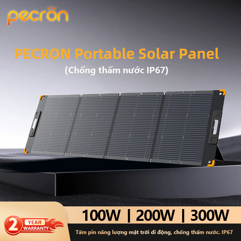 Pecron PV 300W/200W/100W 36V  Portable Solar Panel Tấm pin năng lượng mặt trời di động