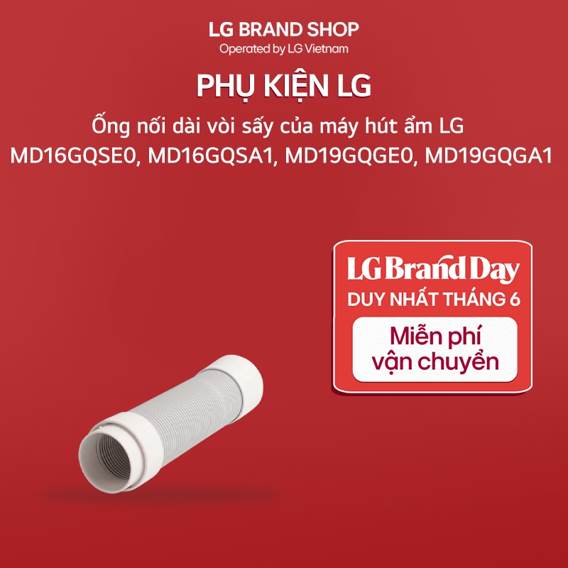 Ống nối dài vòi sấy của máy hút ẩm LG | MD16GQSE0, MD16GQSA1, MD19GQGE0, MD19GQGA1