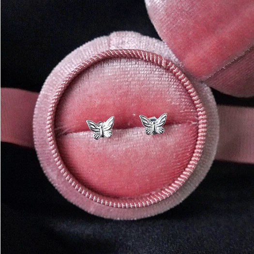 Bông tai bạc Ý S925 cánh tiên thanh thoát Asimi Ethereal Fly KT34 6
