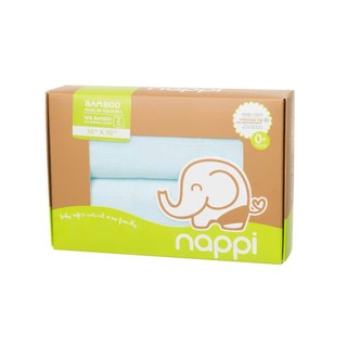 [Chính hãng]. Set 2 Khăn sợi tre Nappi KT 77x77cm