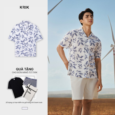 [KRIK x Bình An] Áo Sơ Mi Nam KRIK Form Classic Chất Vải Texture Nhẹ Thiết Kế Trẻ Trung Nam Tính SC3372