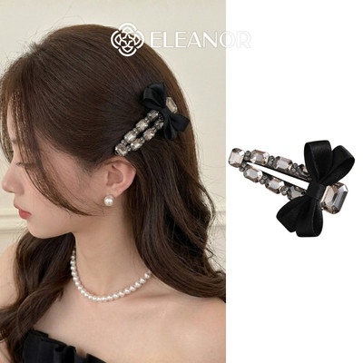 Kẹp tóc nữ Eleanor Accessories hình nơ đính đá kẹp tóc nơ tiểu thư phụ kiện tóc kẹp mái 11880