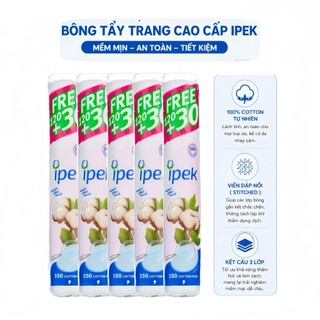 Bông Tẩy Trang Ipek (150 miếng)