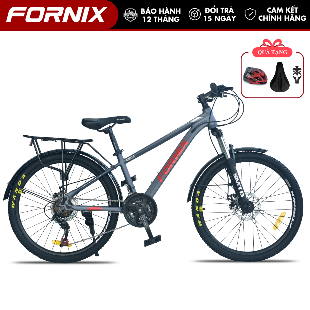 Xe Đạp Địa Hình FORNIX FX24 Khung Thép Vòng Bánh 24 Inch Bộ Truyền Động 21 Tốc Độ 3 Đãi 7 Líp