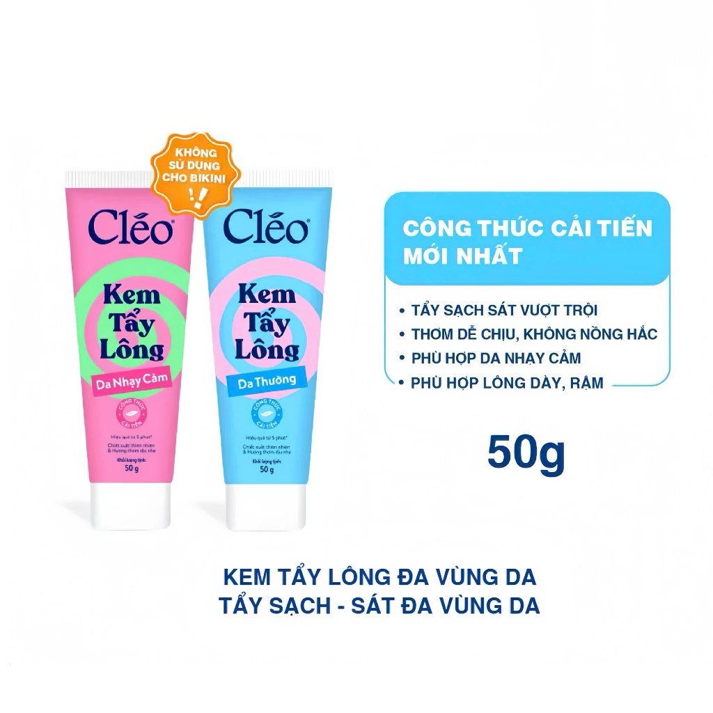 KEM TẨY LÔNG CLEO 50gr
