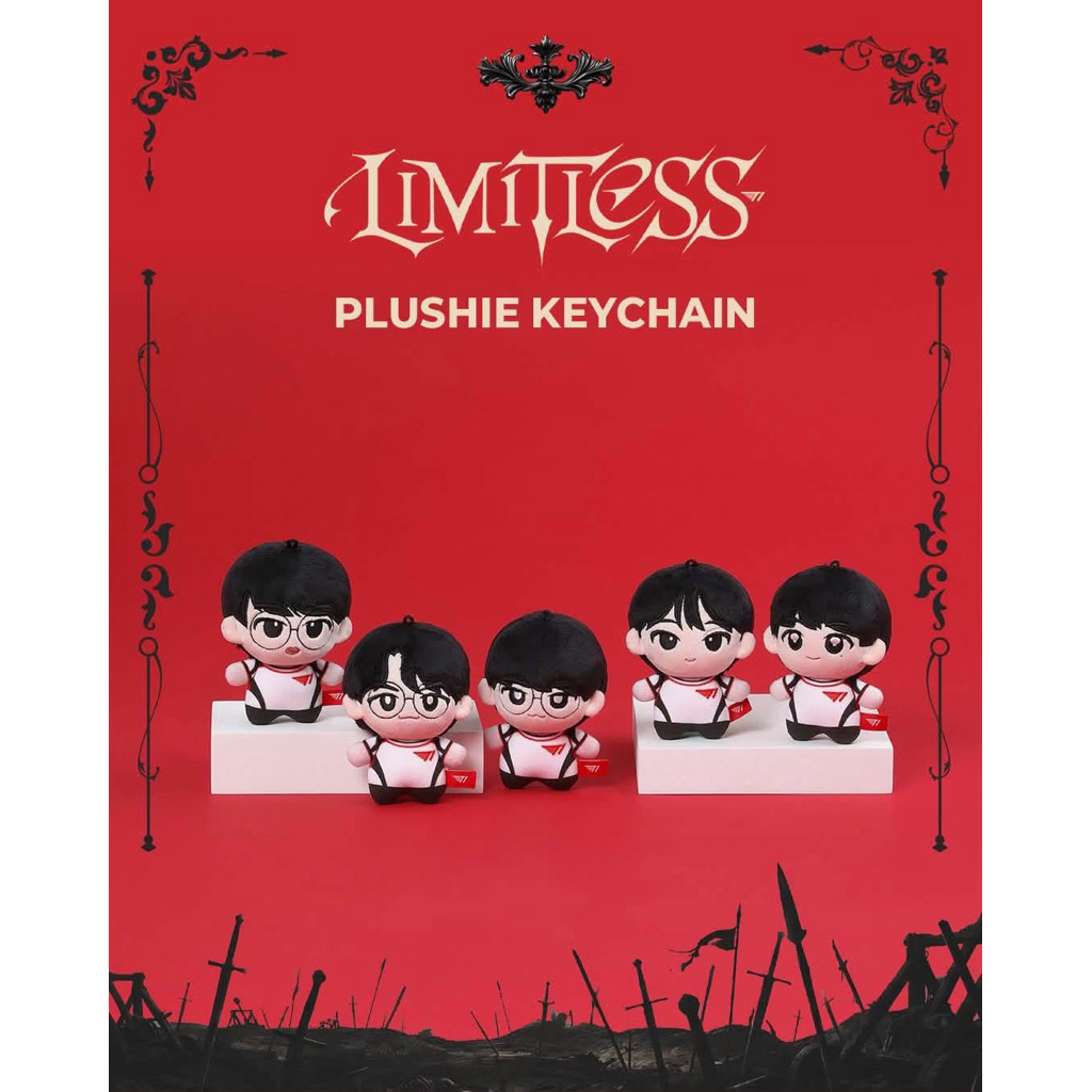 T1 Doran/Oner/Faker/Peyz/Keria Plushie Keychain 2026 hàng chính hãng (SẴN/NEW)