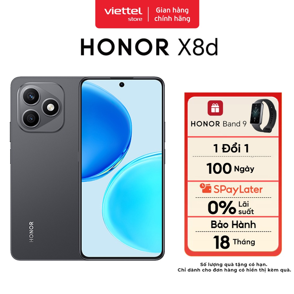 Điện Thoại Honor X8d 8GB +128GB | Màn Hình 6.77" | Camera 108MP | Snapdragon 6s Gen 2 | Pin 7000mAh