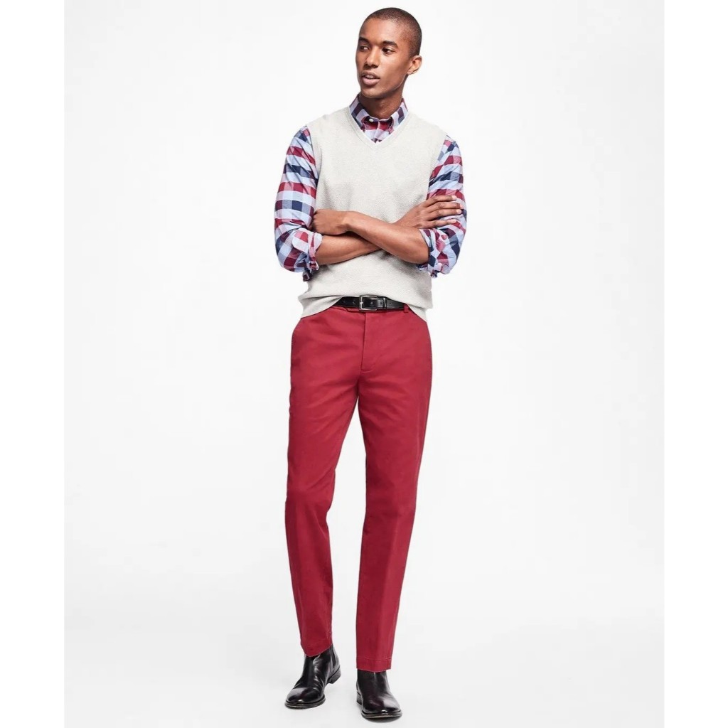 Brooks Brothers Quần khaki CBT SUPIMADYED CHINO MIL CABER
