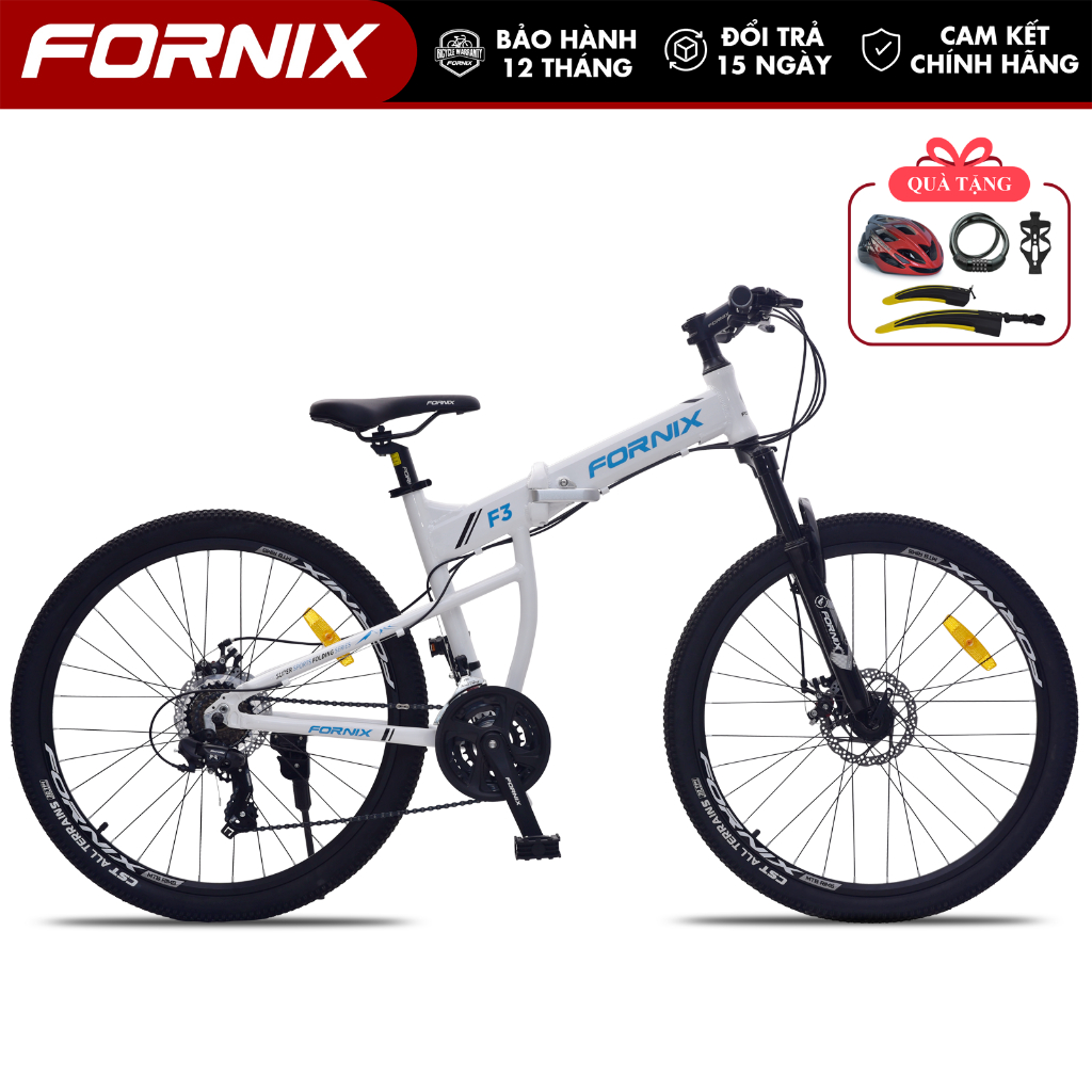 Xe Đạp Gấp Gọn FORNIX F3 Khung Nhôm Vòng Bánh 26 Inch Bộ Truyền Động 21 Tốc Độ 3 Đĩa 7 Líp