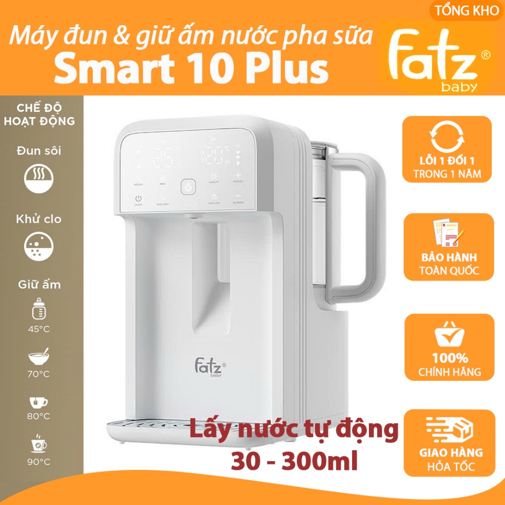 Máy đun và hâm nước thông minh tiện lợi Smart 9 Plus, Smart 10 Plus Fatz Baby, Moaz MB002, Sunhous
