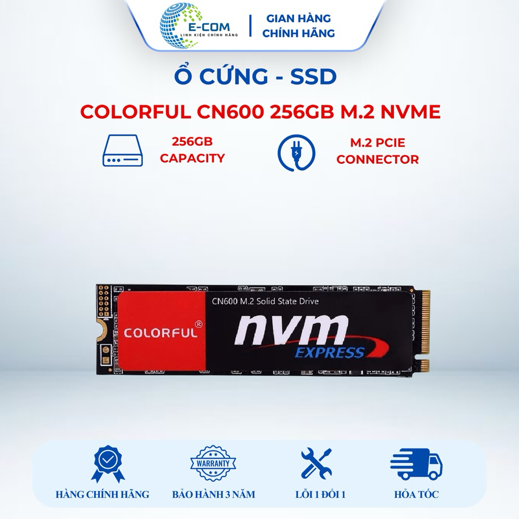 [SP FULL VAT] Ổ cứng SSD Colorful CN600 256GB/ 512GB M.2 NVMe