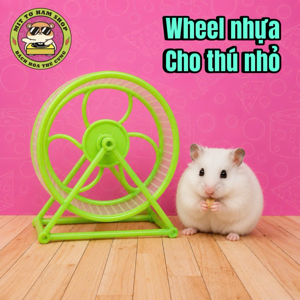 🐹 Wheel Hamster 16cm - Bánh Xe Chạy Thể Dục Nhựa Cao Cấp Cho Gấu Vàng, Winter White, Robo