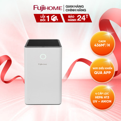 [TẶNG LÕI LỌC]  Máy lọc không khí gia đình Fujihome AP5PRO CADR 436 m³/h, S phòng <48m2, BH 24 tháng