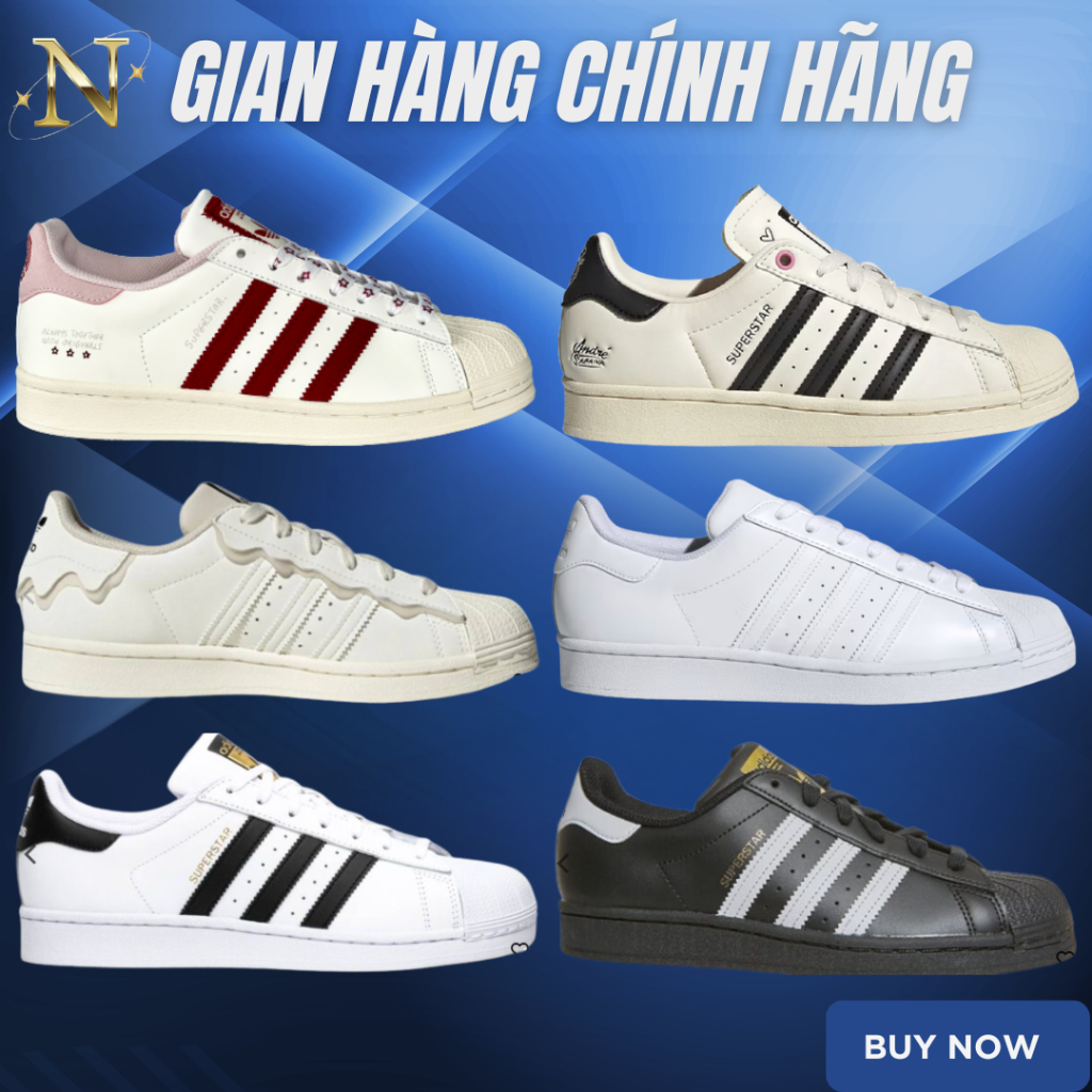 [HÀNG CHÍNH HÃNG] Giày Adidas Superstar Basic AUTHENTIC. Giày Sneaker Superstar Mũi Sò Nam Nữ