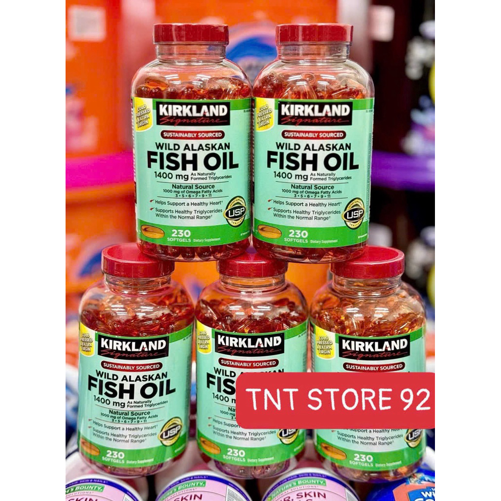 Dầu cá Kirkland Wild Alaskan Fish Oil 1400mg 230v