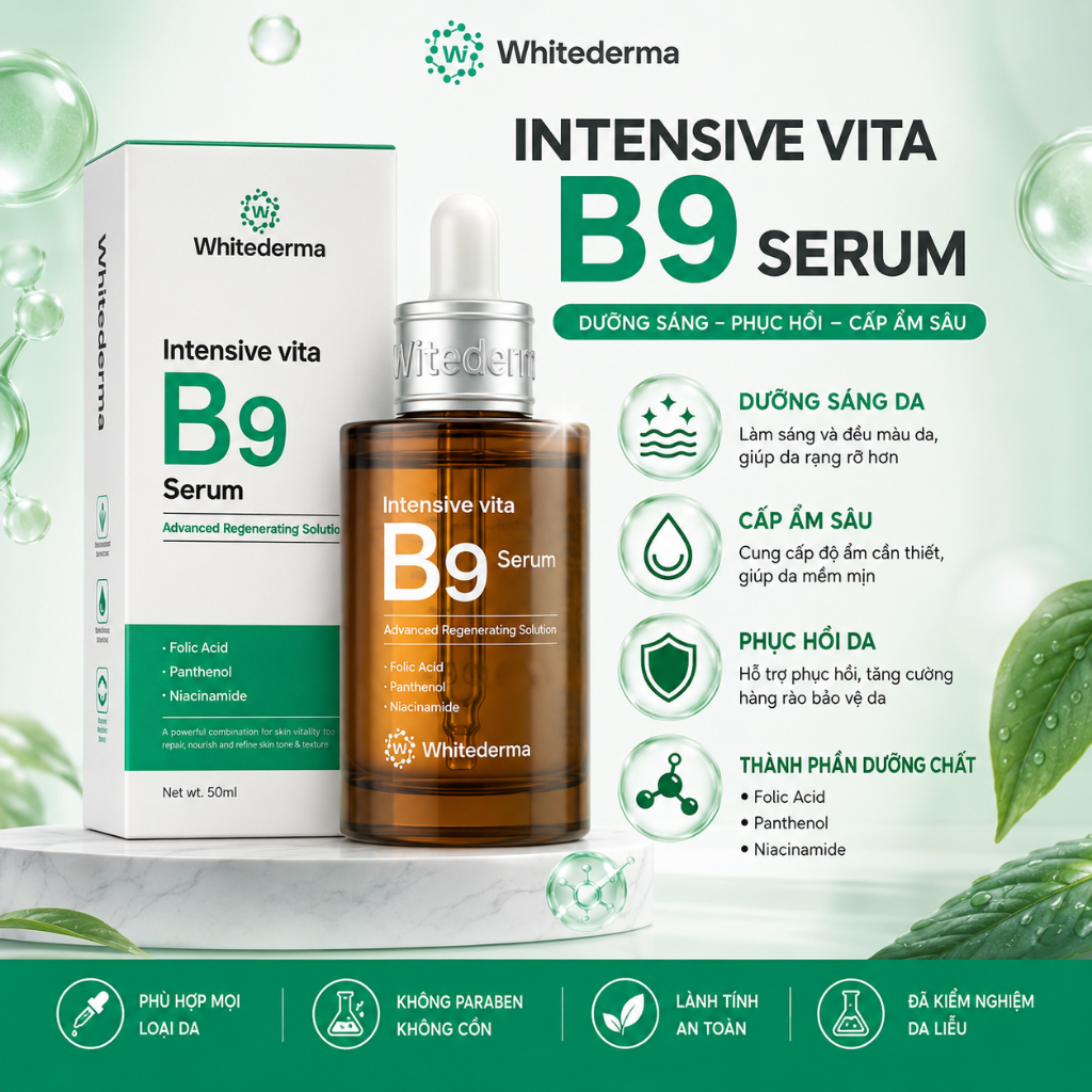 SERUM B9 WHITEDERMA TINH CHẤT PHỤC HỒI CHO DA NHẠY CẢM WHITEDERMA INTENSIVE VITA B9 SERUM