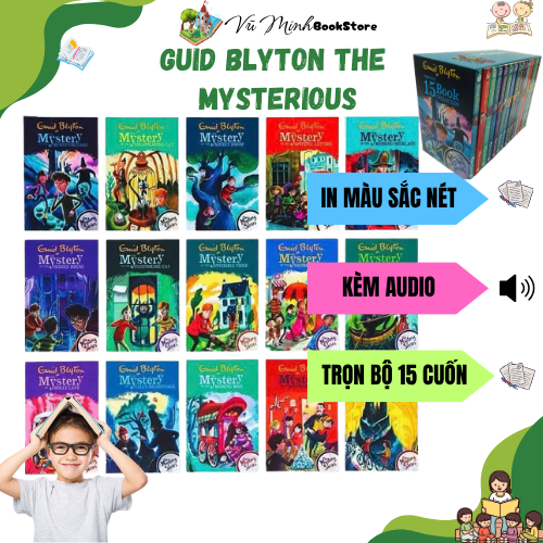 Bộ Sách Tiếng Anh Enid Blyton The Mystery Series 15 Cuốn Truyện Phiêu Lưu Trinh Thám Thiếu Nhi Kèm B