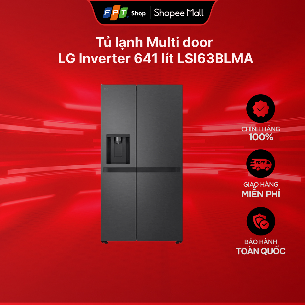 Tủ lạnh Multi door LG Inverter 641 lít LSI63BLMA