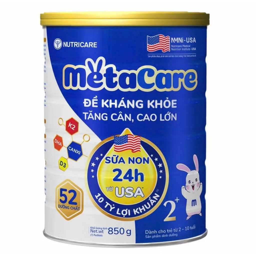 (Nutricare) Sữa Metacare xanh 850g.