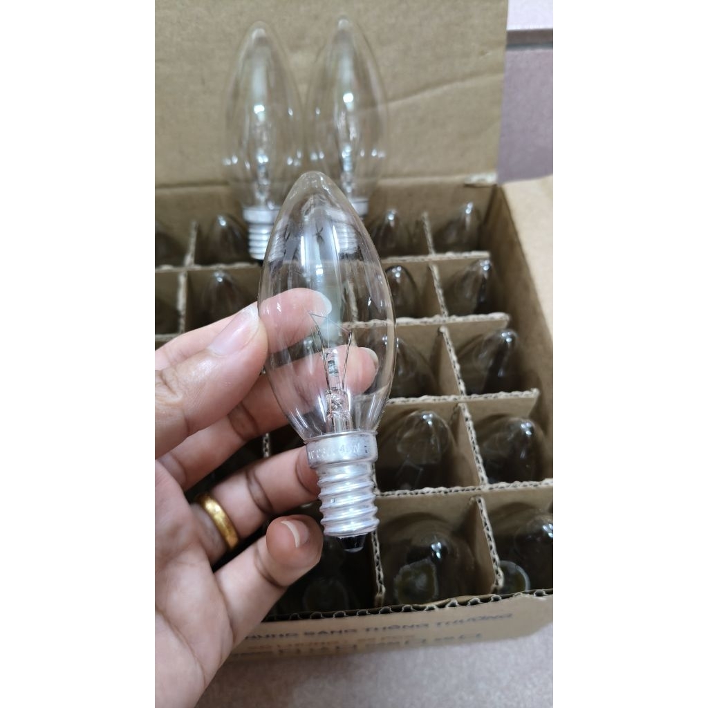 Bộ 2 bóng đèn đuôi E14 sử dụng cho hộp đá muối