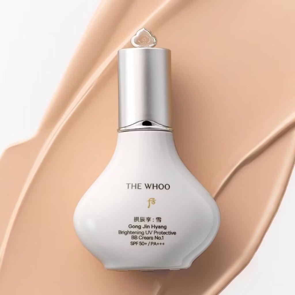 BB CREAM WHOO CHỐNG NẮNG TRANG ĐIỂM BRIGHTENING UV PROTECTIVE  BB WHOO TRẮNG