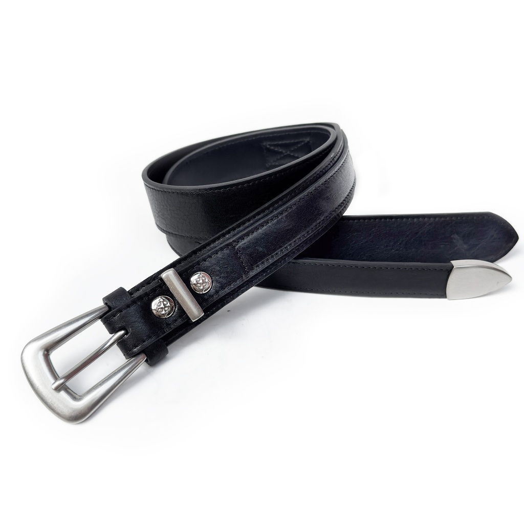 ALCYUS | Dây nịt ghép hai mảnh "TWO-OVERLG LOOSE ENDS BELT BLACK"