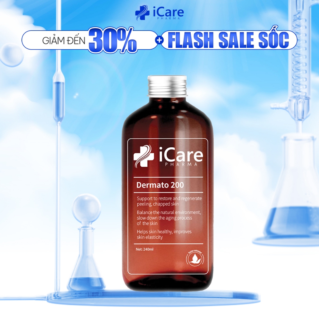 Sản Phẩm Dermato 200 | Chai 240ml | Thương Hiệu iCare Pharma