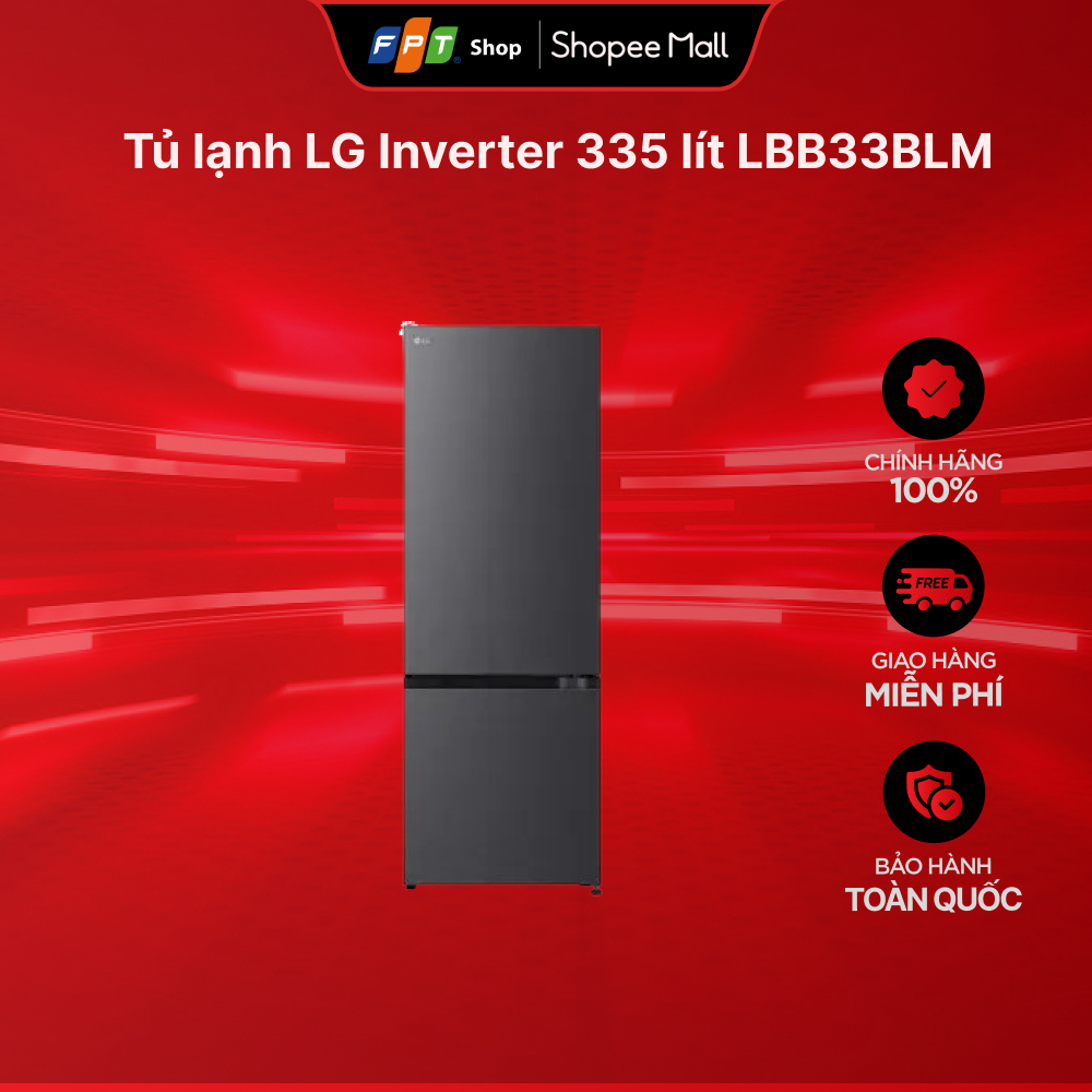 Tủ lạnh LG Inverter 335 lít LBB33BLM