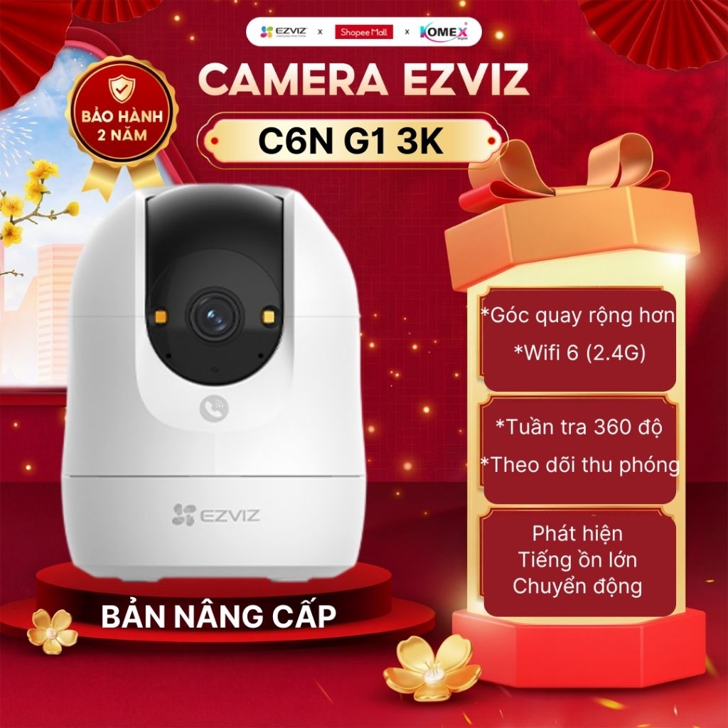 Xem ngay Camera Wifi Trong Nhà EZVIZ C6N Pro C6N G1 H6C Pro H1C 3MP 5MP 8MP 2K 3K 4K Đàm Thoại 2 Chi