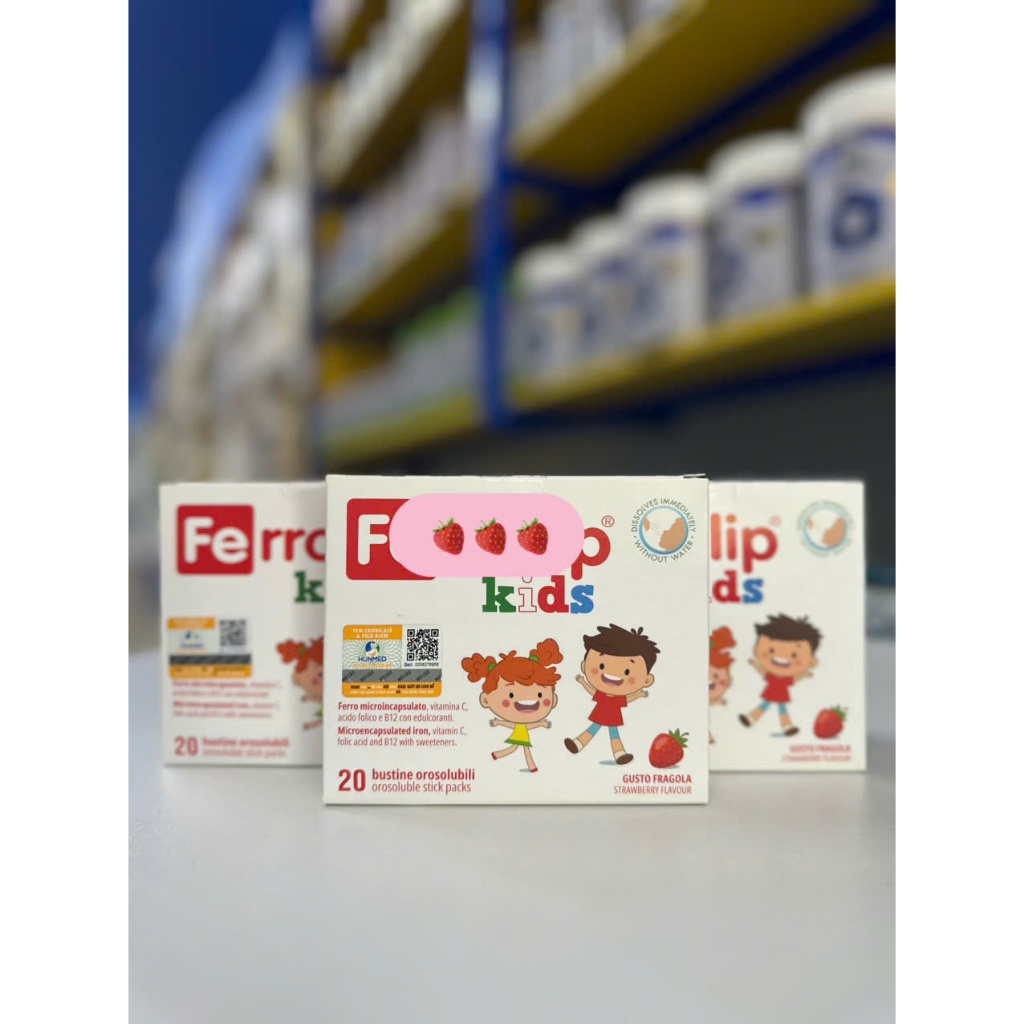 Sắt FERROLIP kids- xuất xứ Italy-20gói