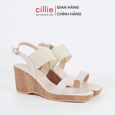 Giày Sandal Đế Xuồng Nữ Cillie Quai Chun Co Giãn Có Lớp Đệm Chân Mềm Mại Không Đau Chân