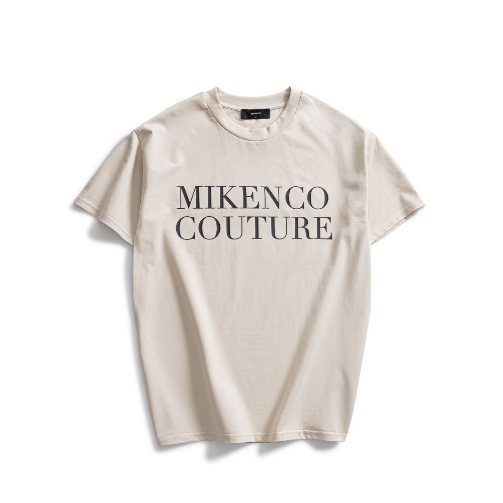 Áo phông unisex MIKENCO Mikenco Couture Tshirt Beige