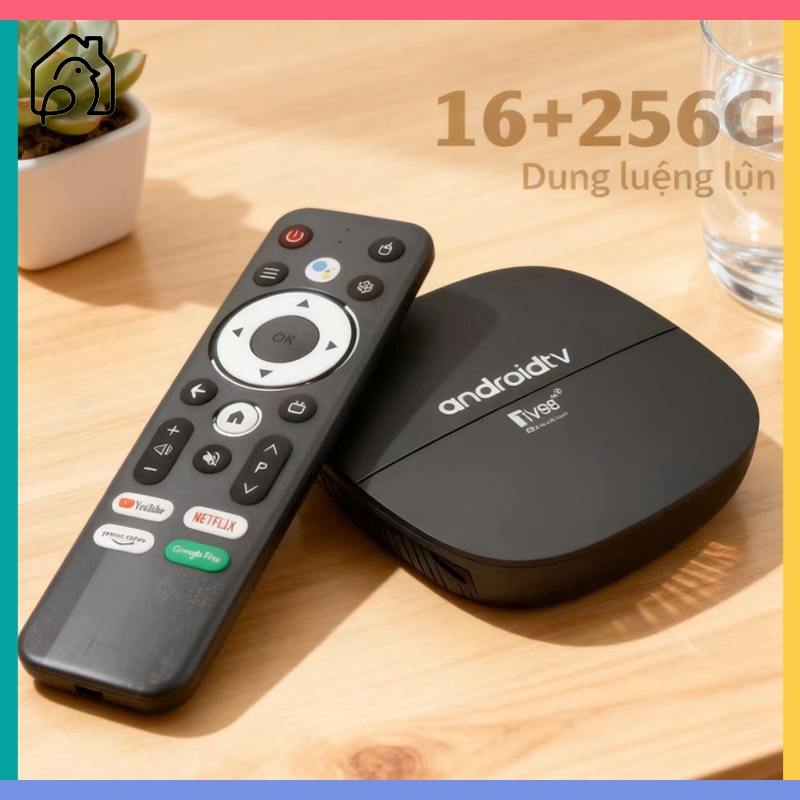 Android TV Box TV98 Pro 4K Ultra HD 16GB+256GB Hệ Thống Tiếng Việt Wifi 5G Bluetooth Remote Giọng Nó